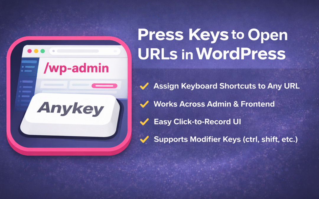 Add Keyboard Shortcuts to WordPress (Open Any URL with a Key Press)