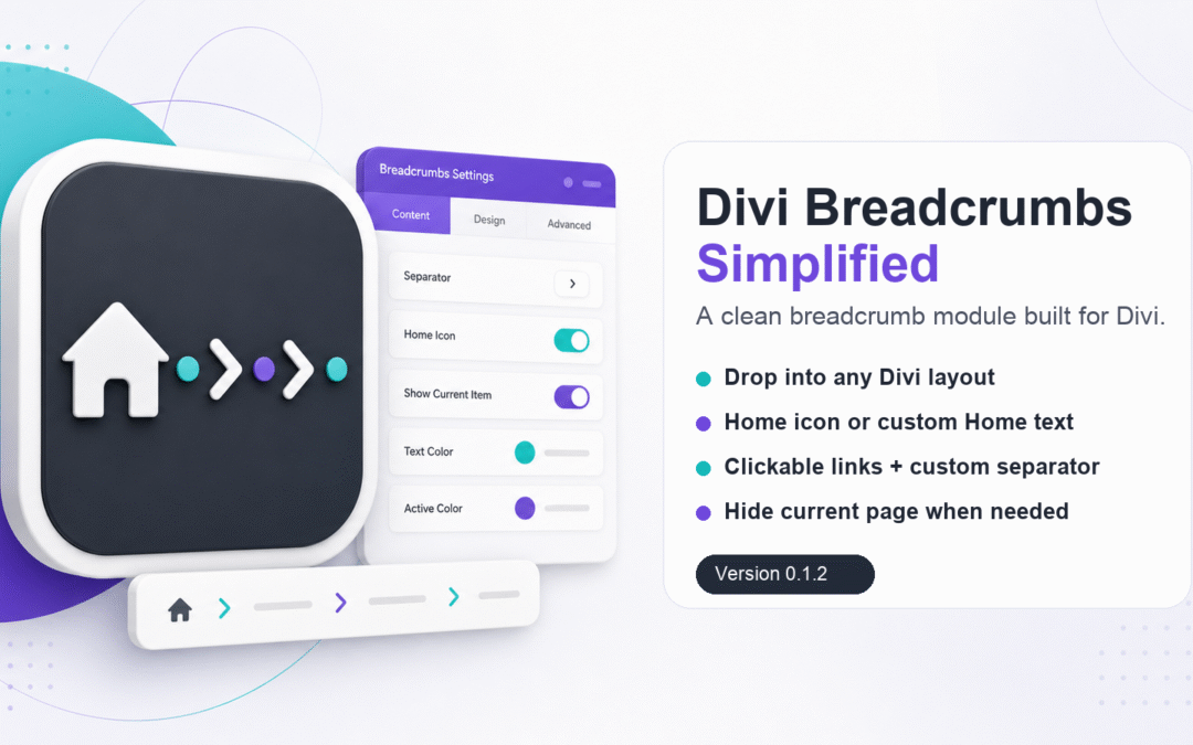 Introducing Divi Breadcrumbs Simplified: A Lightweight Breadcrumb Module for Divi
