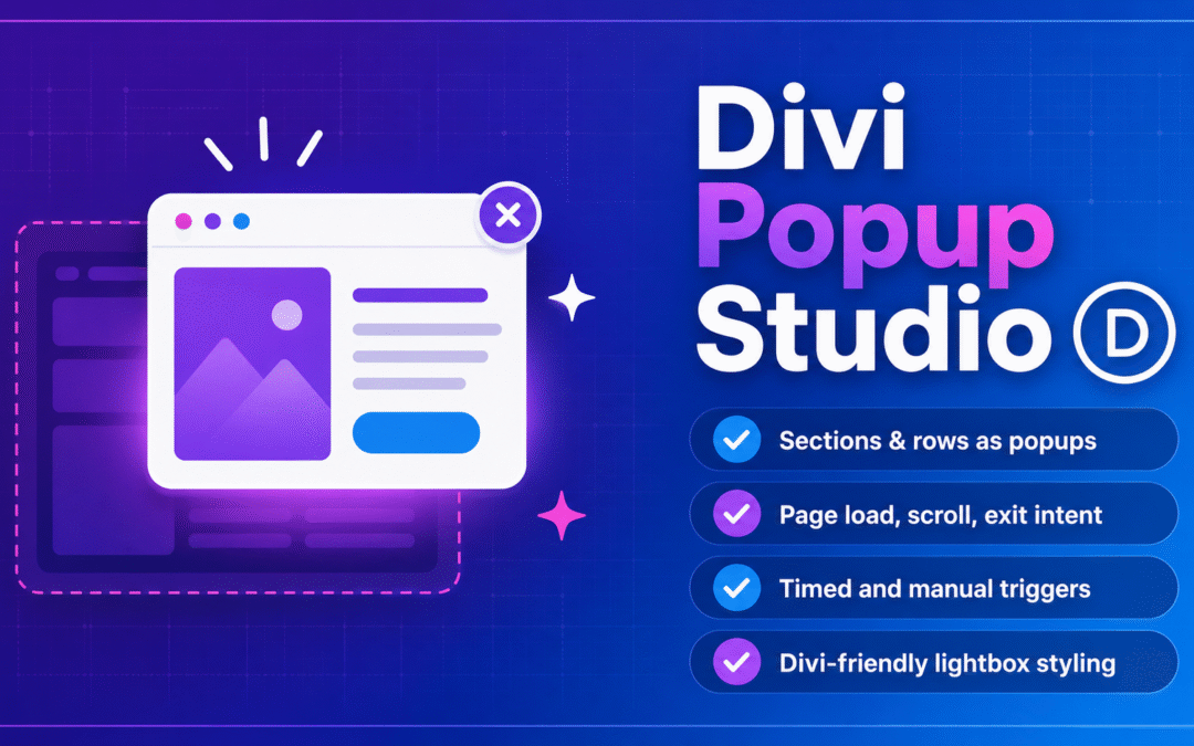 Divi Popup Studio